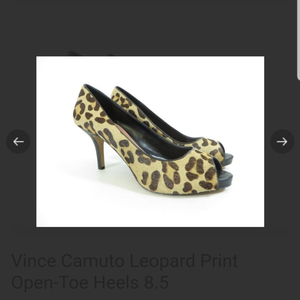 Vince Camuto Leopard Print Heels - image 1